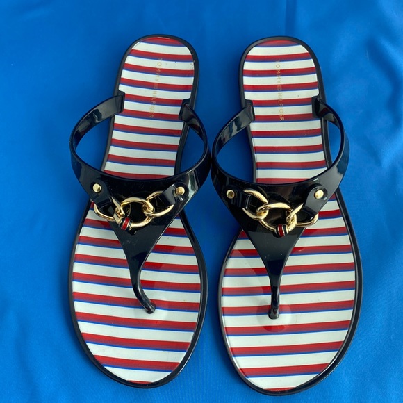 Tommy Hilfiger Shoes Tommy Hilfiger Flip Flop Jelly Sandals Sz 9